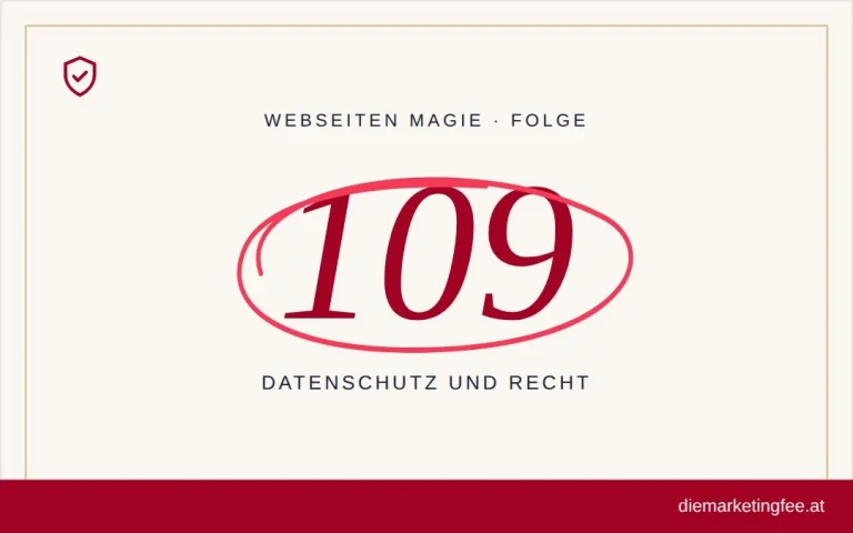 Cookie-Banner prüfen 4 WEBSEITEN Magie Folge 109 – Datenschutz und Recht