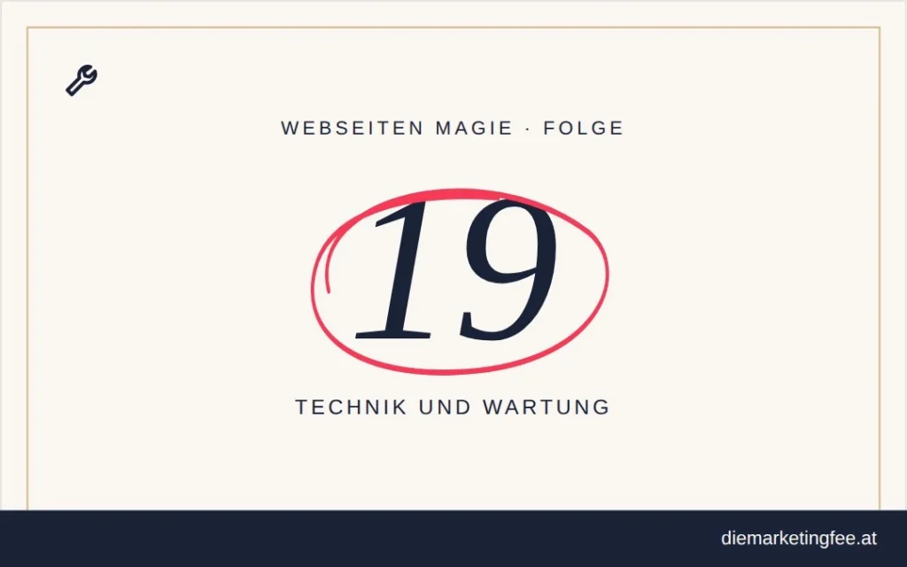 WEBSEITEN Magie Folge 19 – Technik und Wartung