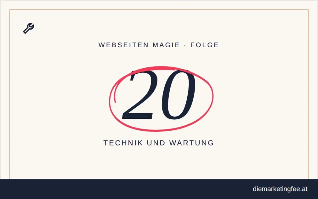 WEBSEITEN Magie Folge 20 – Technik und Wartung