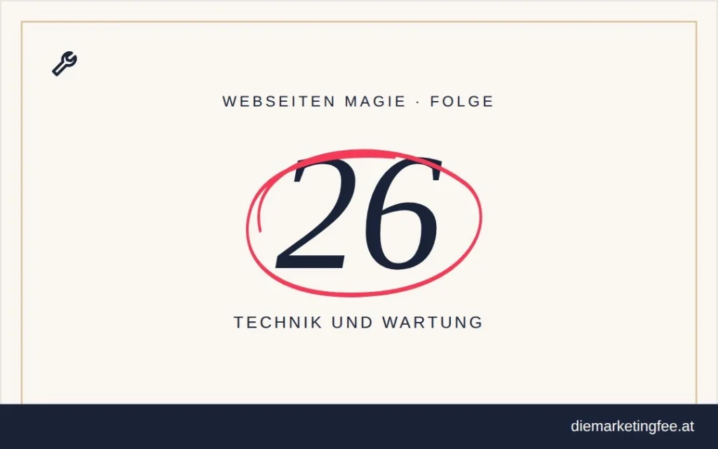 WEBSEITEN Magie Folge 26 – Technik und Wartung