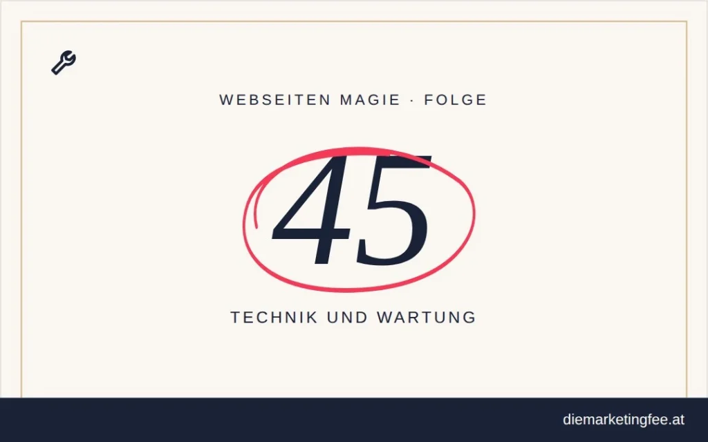 WEBSEITEN Magie Folge 45 – Technik und Wartung