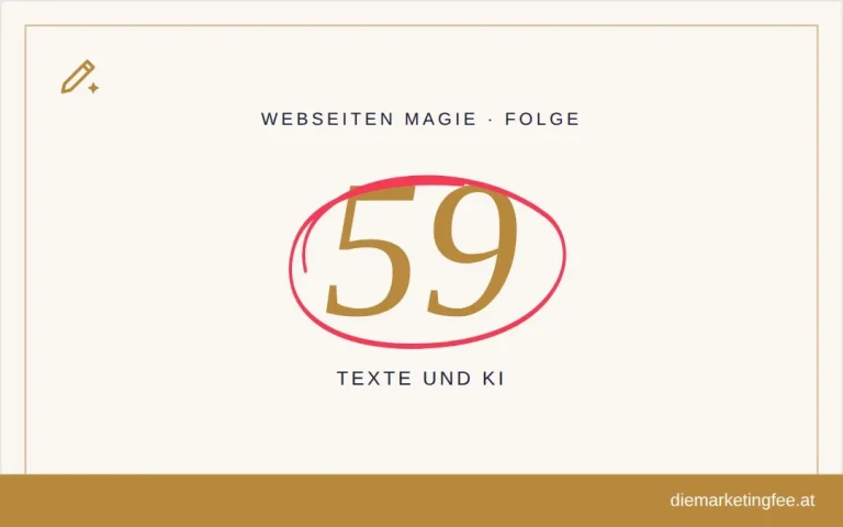 Webseiten-Menüs erklärt 12 WEBSEITEN Magie Folge 59 – Texte und KI