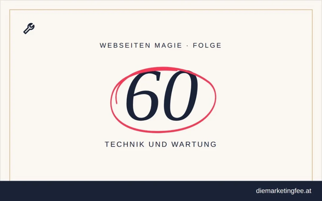 WEBSEITEN Magie Folge 60 – Technik und Wartung