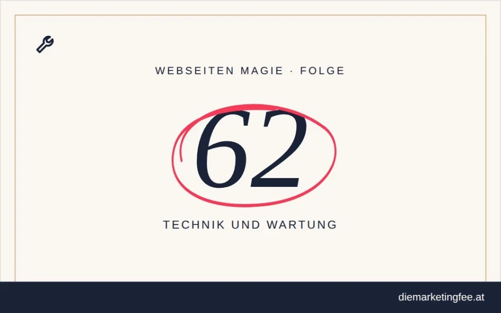 WEBSEITEN Magie Folge 62 – Technik und Wartung
