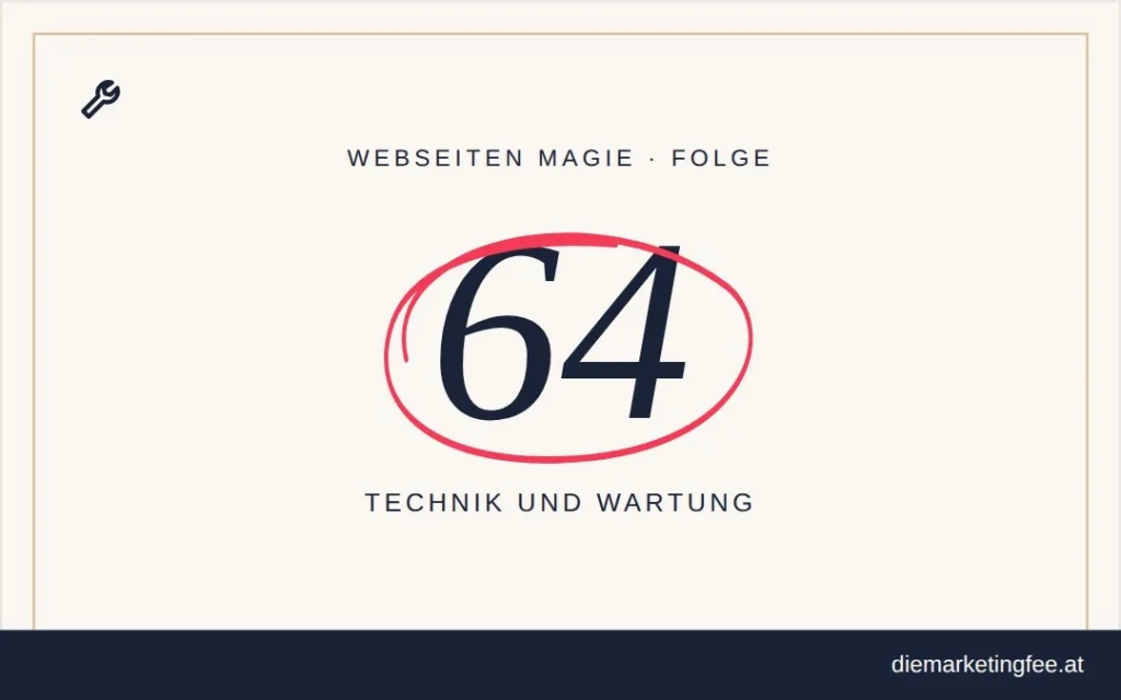 WEBSEITEN Magie Folge 64 – Technik und Wartung