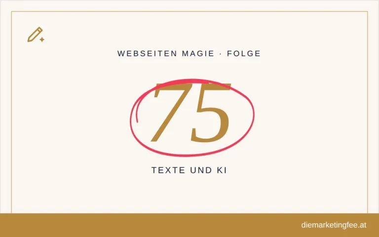 Diese fünf Gründe sind schuld ... 8 WEBSEITEN Magie Folge 75 – Texte und KI
